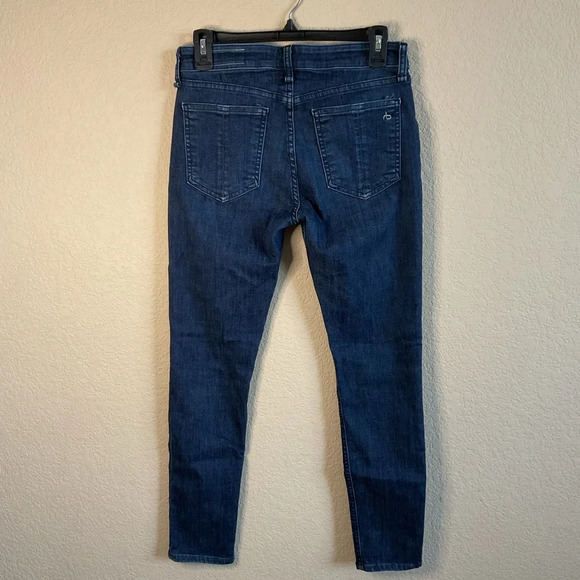 Rag & Bone Womens‎ 26 Cate Mid-Rise Ankle Skinny Dark Wash Denim Jeans - Picture 2 of 7